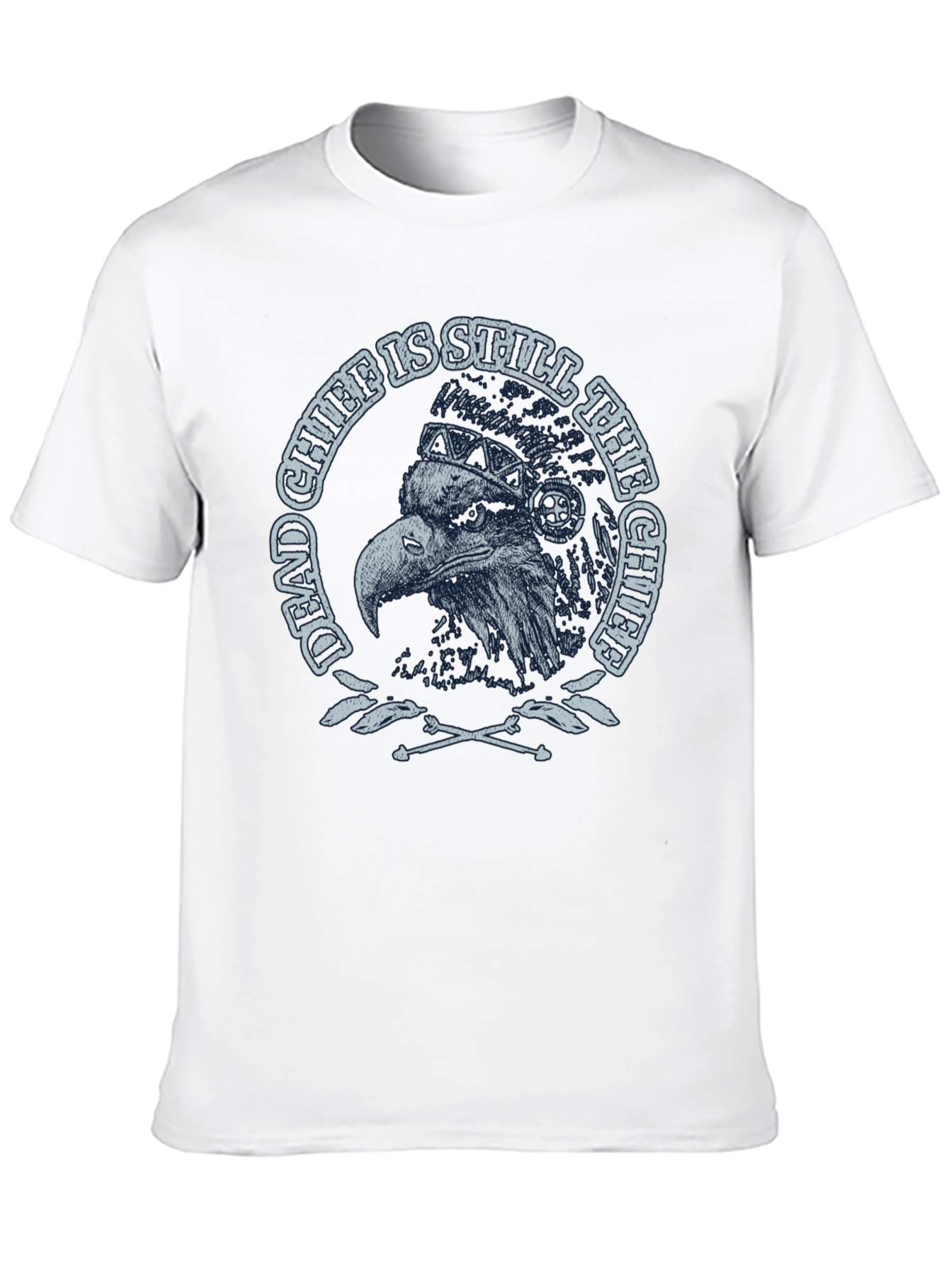 Dead Chief Eagle Graphic Tee - Black Cotton T-Shirt