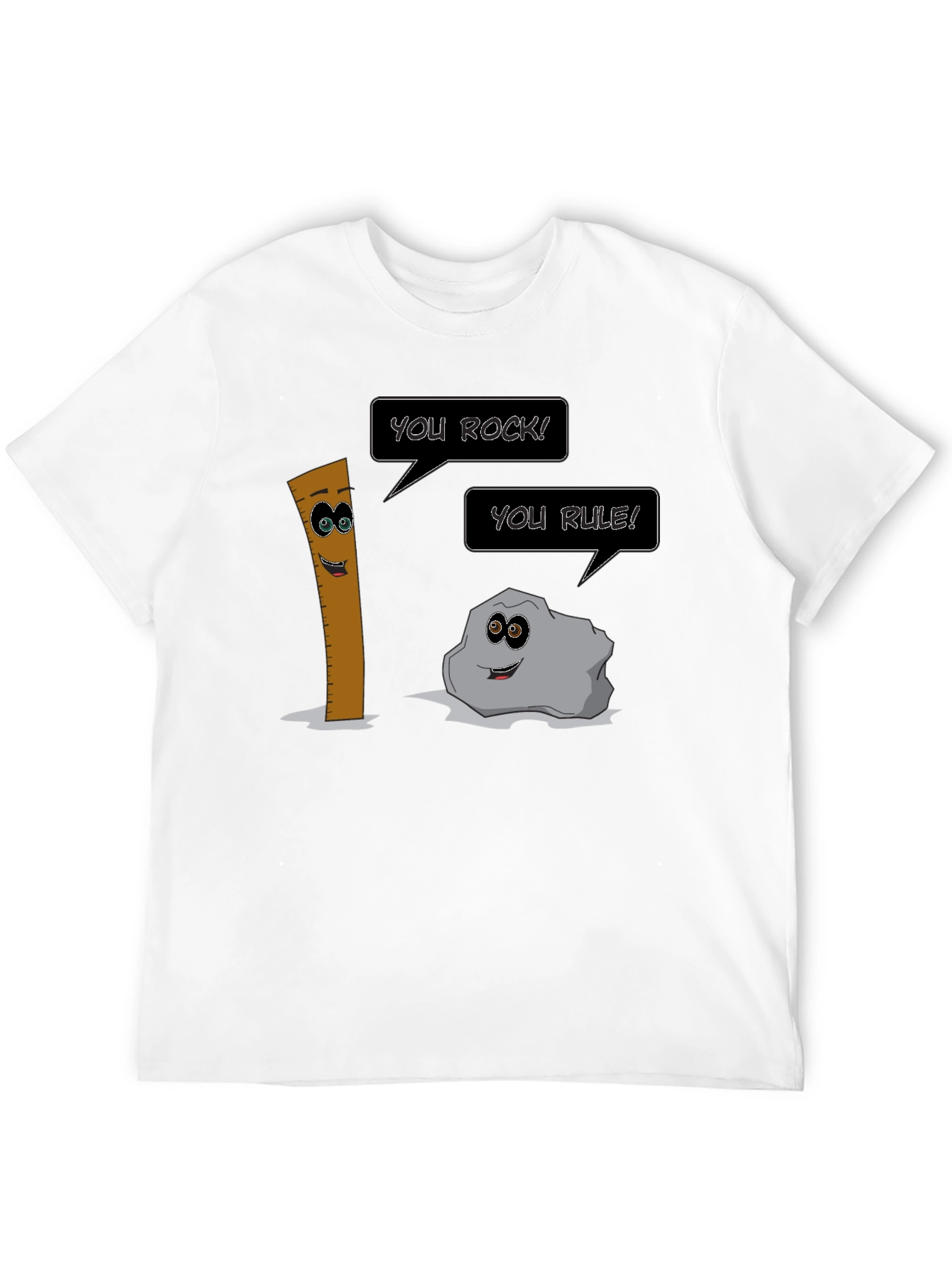 Funny Pun T-Shirt: You Rock! You Rule!