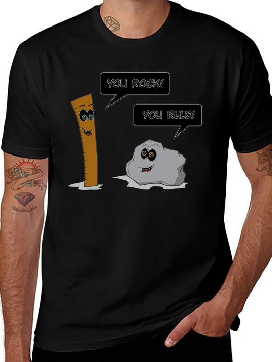 Funny Pun T-Shirt: You Rock! You Rule!