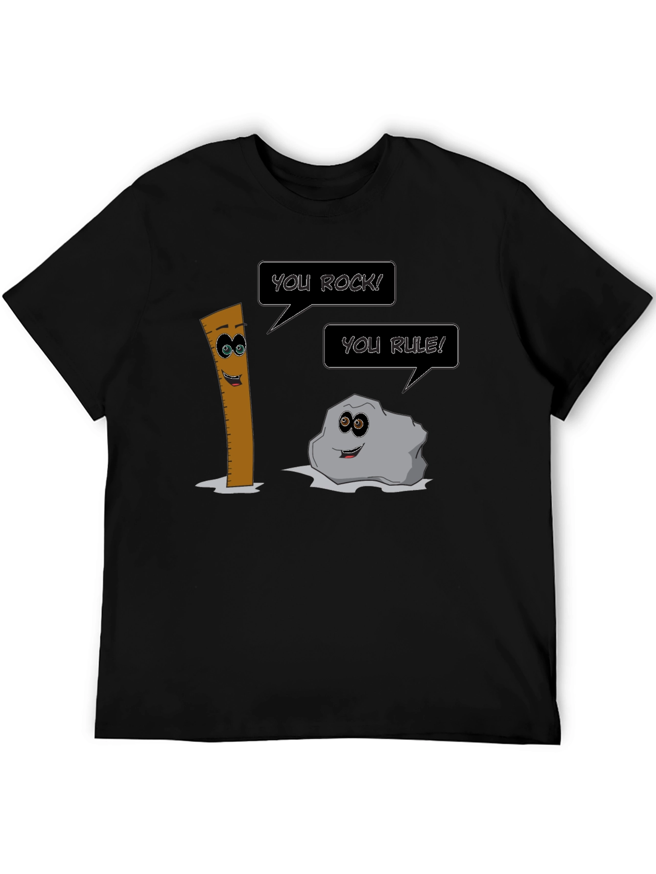 Funny Pun T-Shirt: You Rock! You Rule!