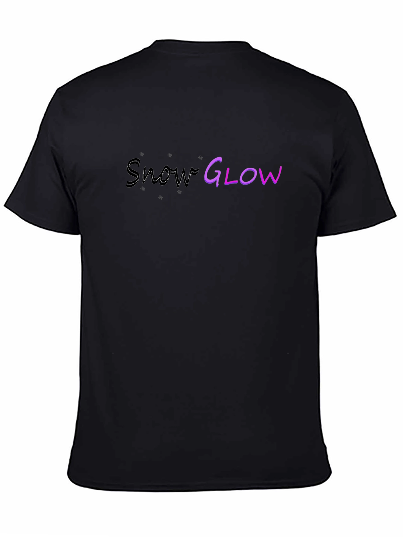 Snow Glow Graphic T-Shirt - Black