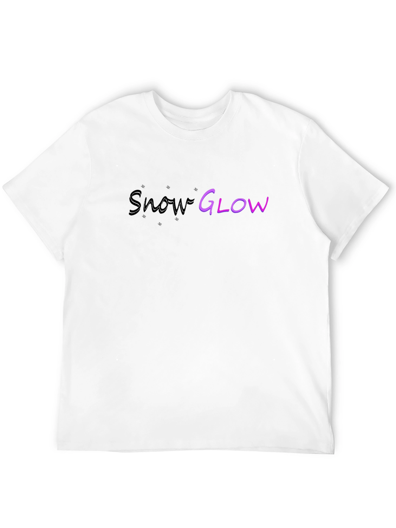 Snow Glow Graphic T-Shirt - Black