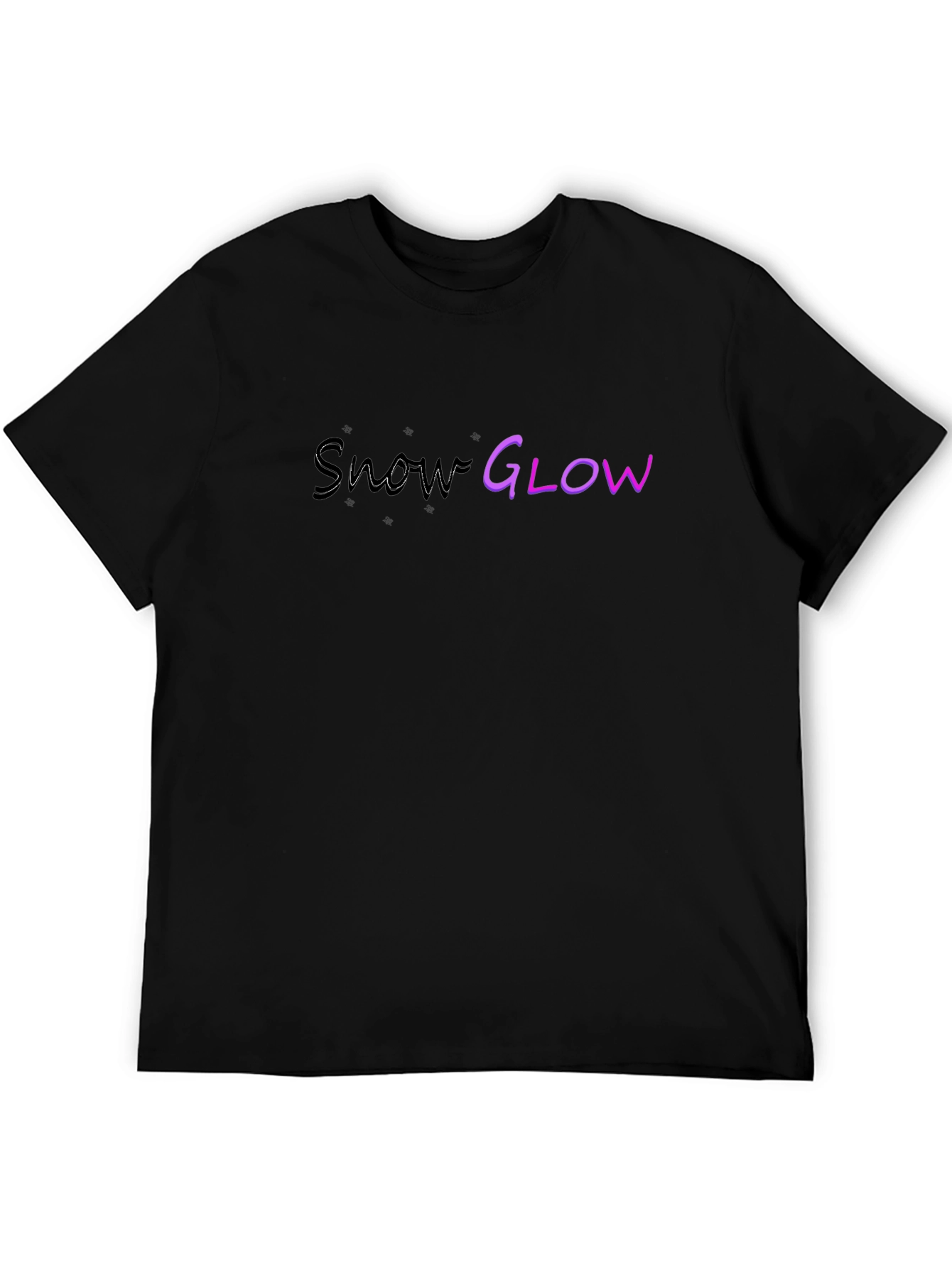 Snow Glow Graphic T-Shirt - Black