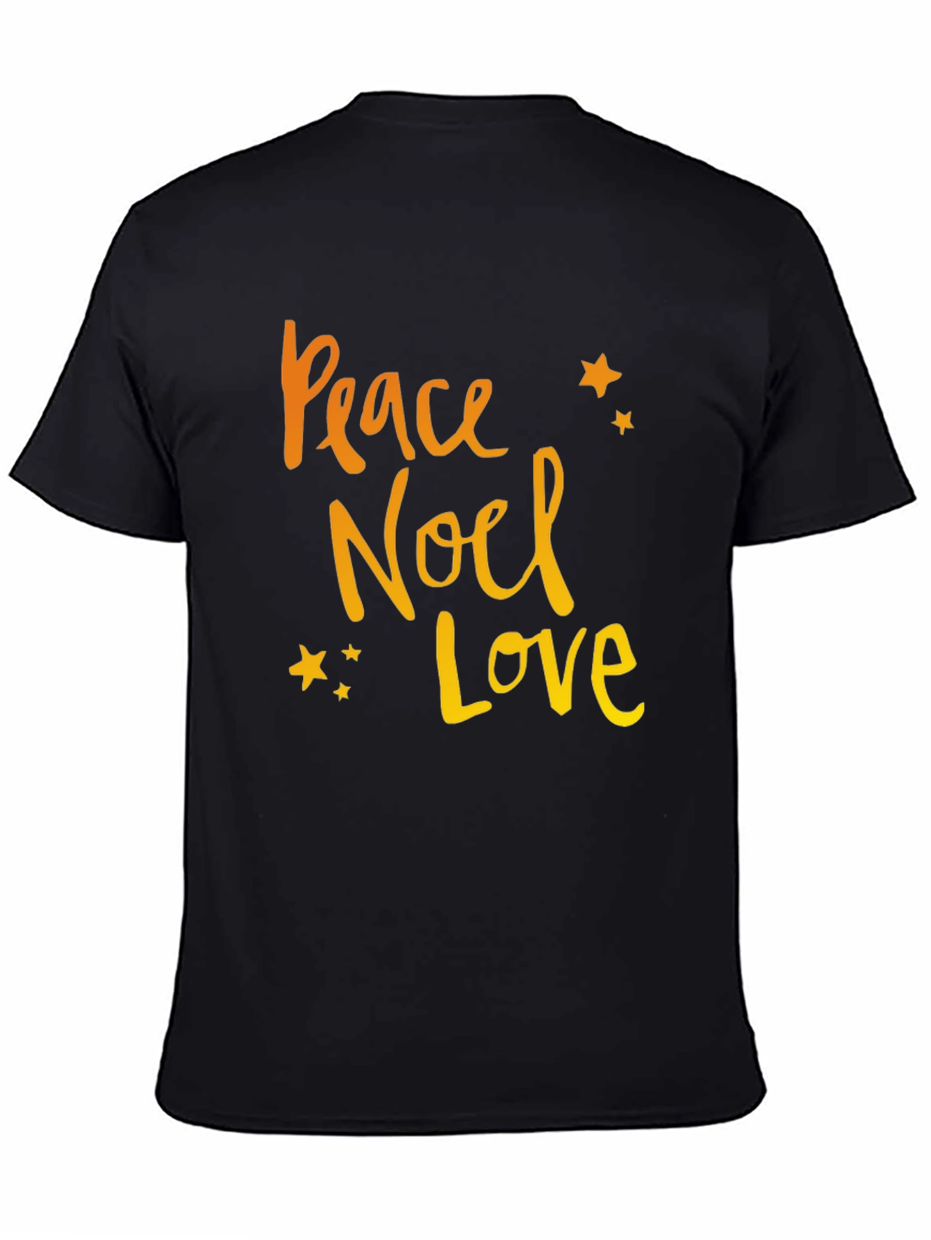 Peace Noel Love Black Graphic Tee