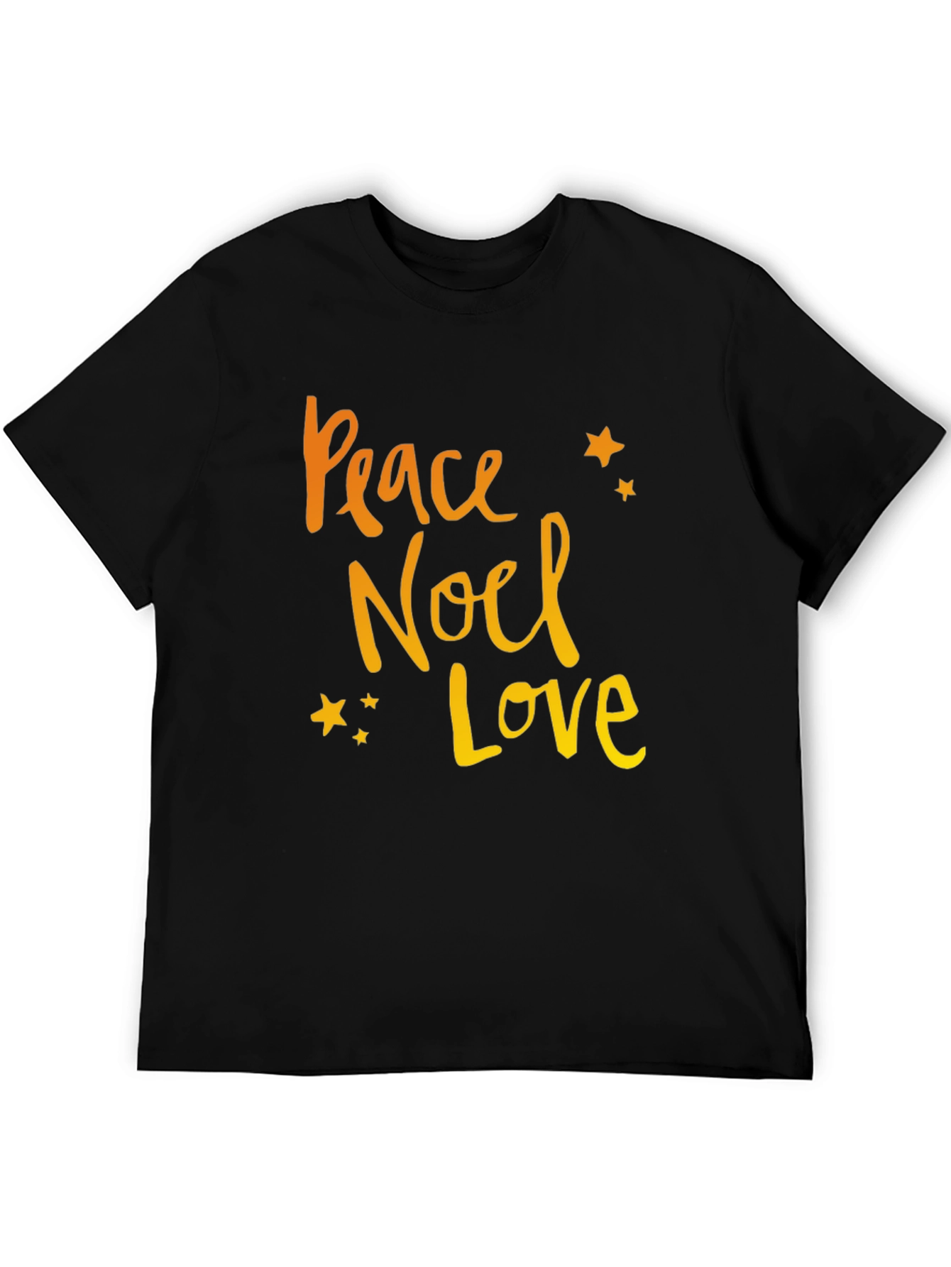Peace Noel Love Black Graphic Tee