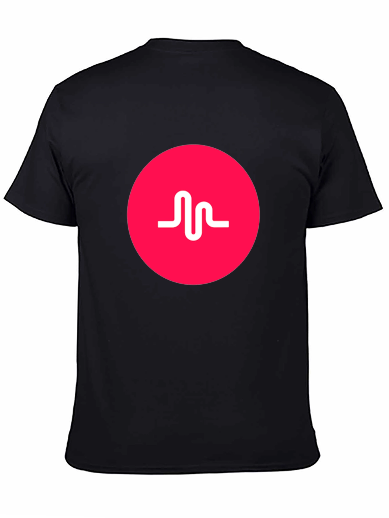 Black T-Shirt with Pink Musical.ly Logo