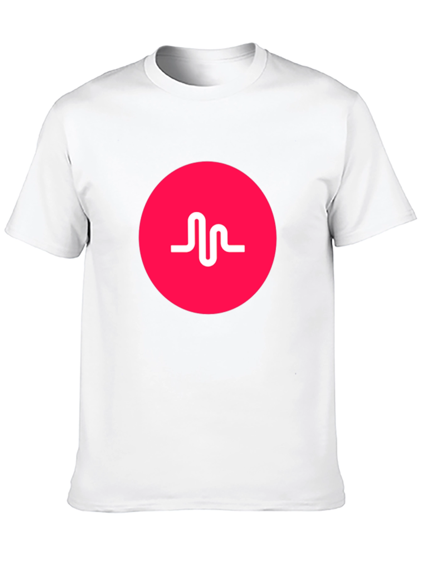 Black T-Shirt with Pink Musical.ly Logo
