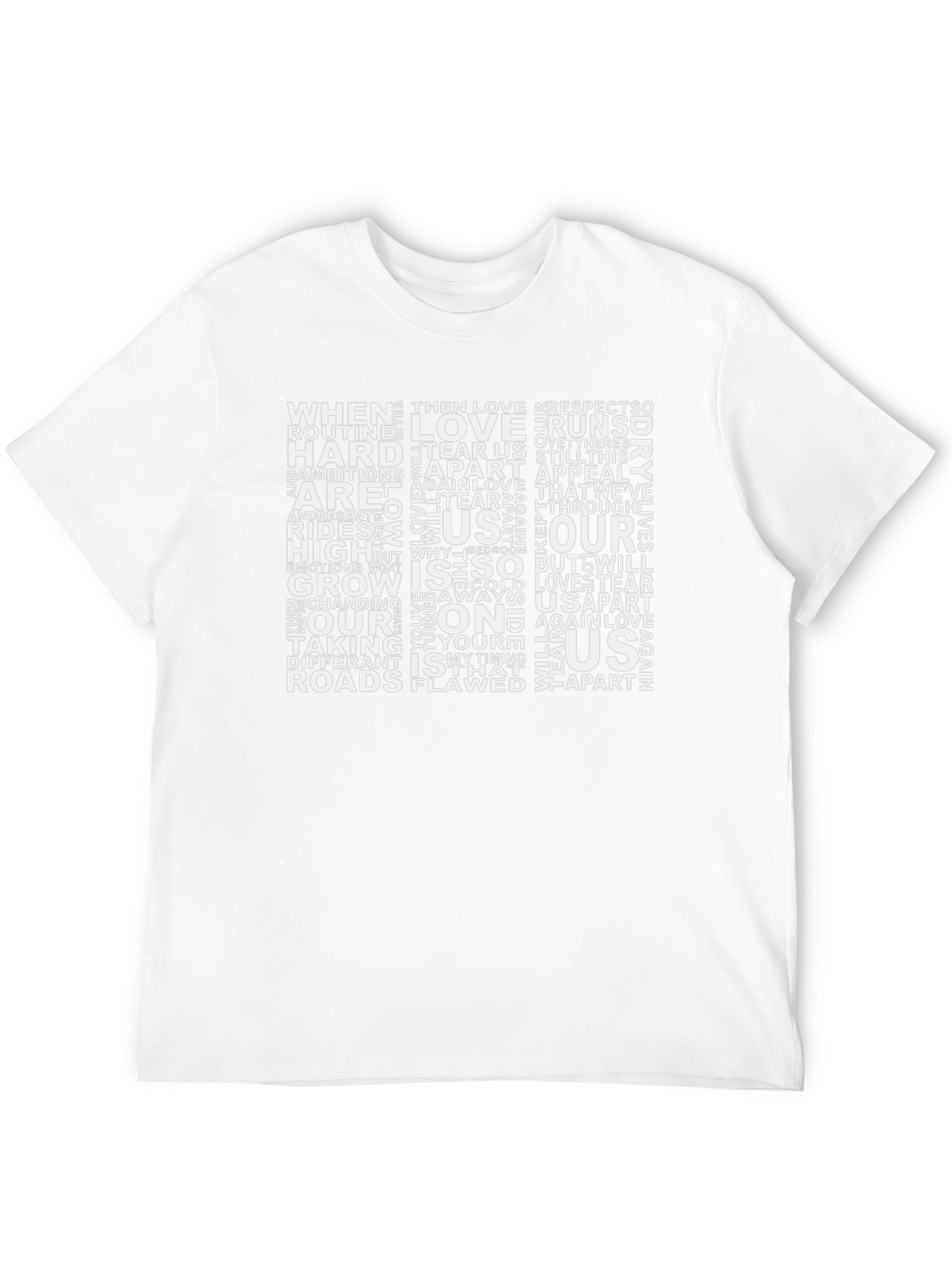 Word Art Graphic Tee - Black