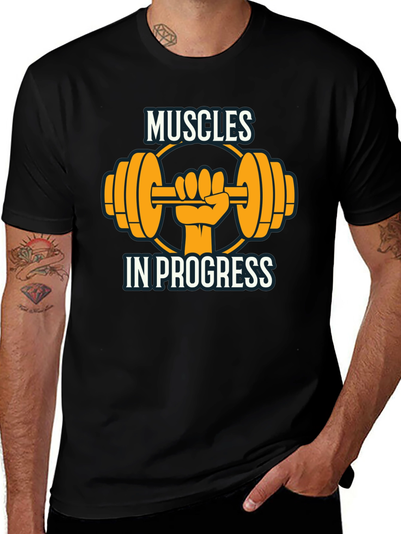 Muscles In Progress Graphic T-Shirt