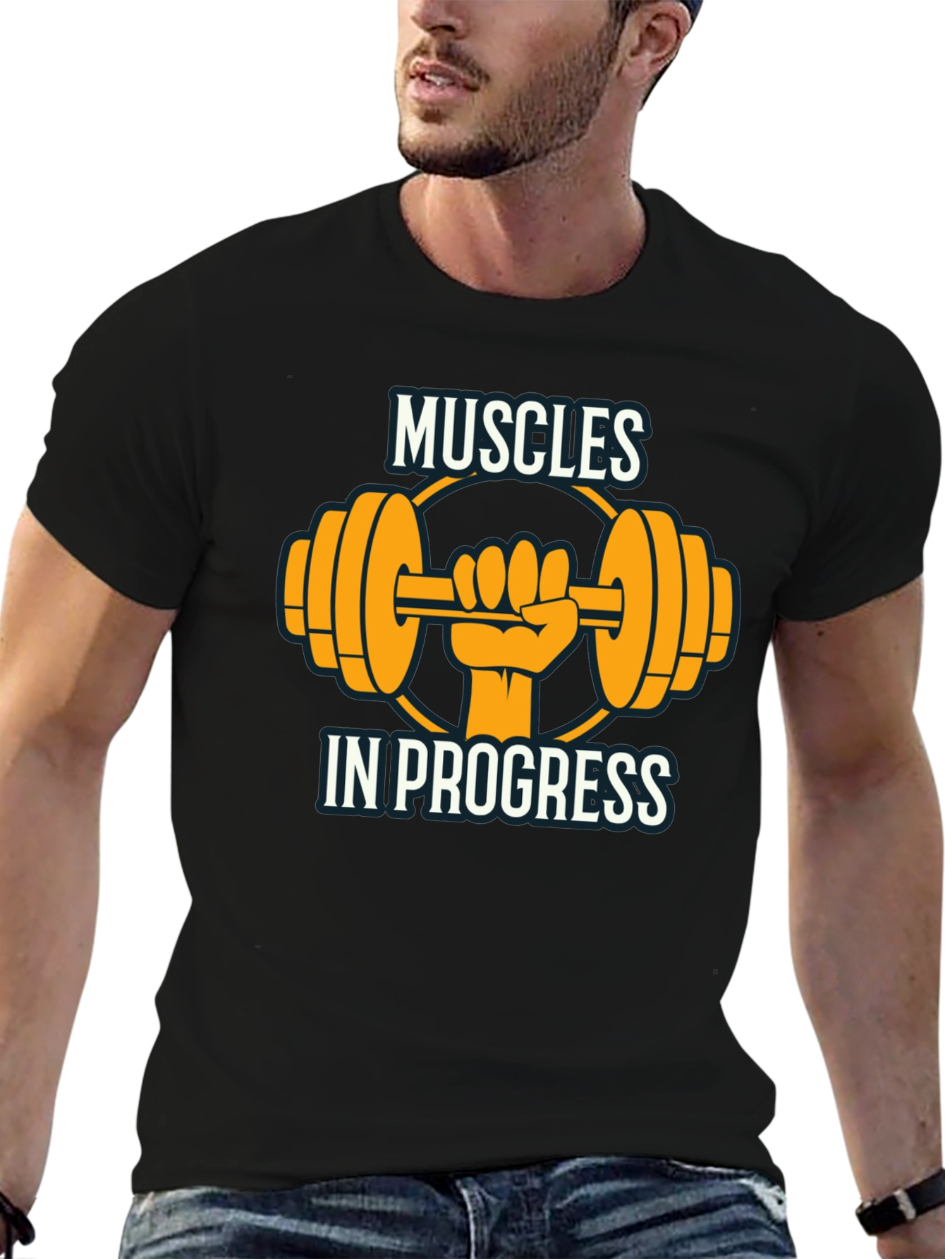 Muscles In Progress Graphic T-Shirt