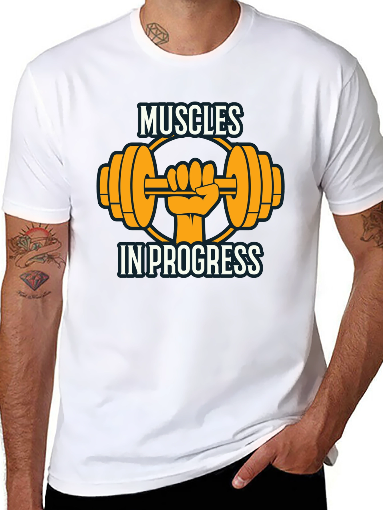 Muscles In Progress Graphic T-Shirt