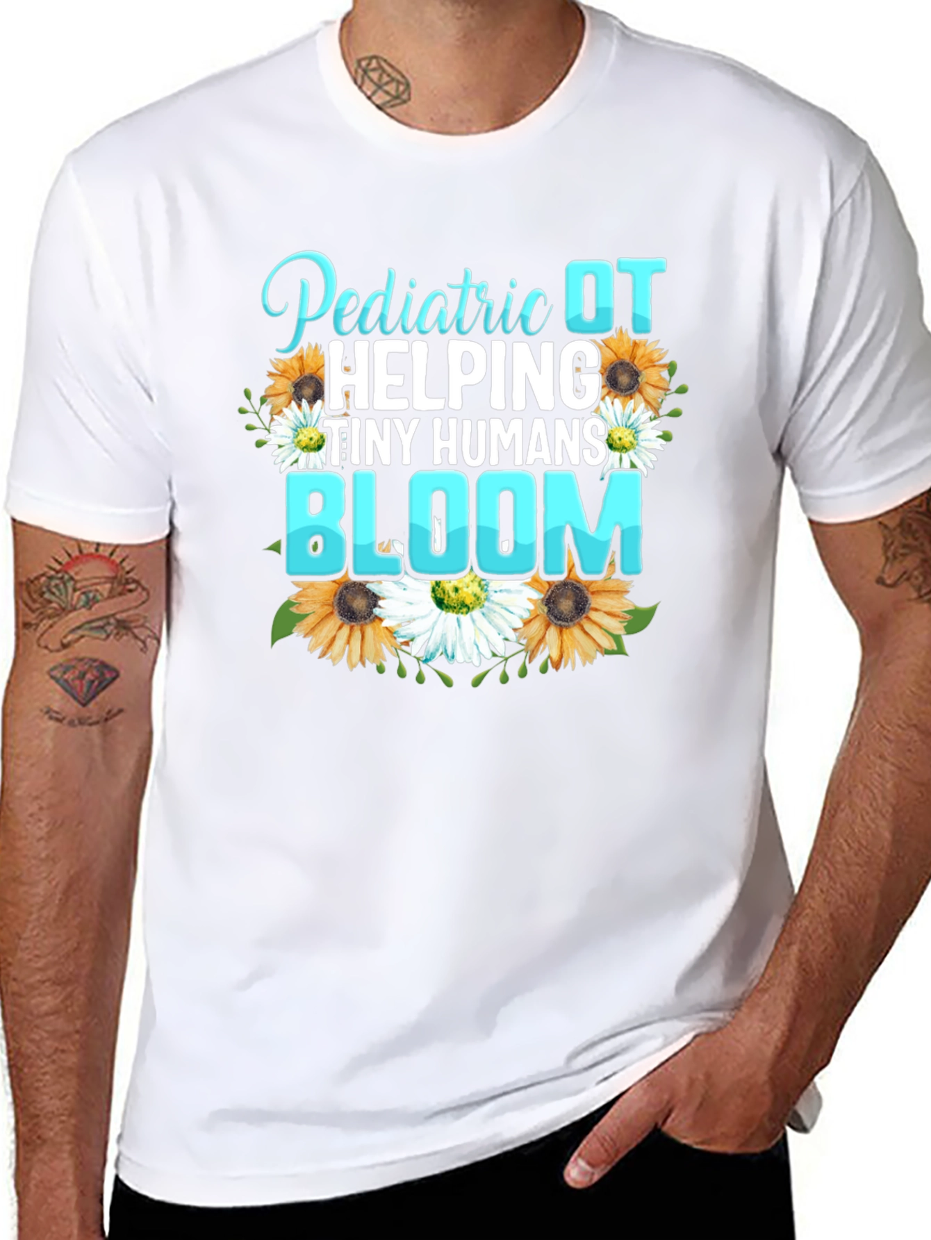 Pediatric OT Helping Tiny Humans Bloom T-Shirt