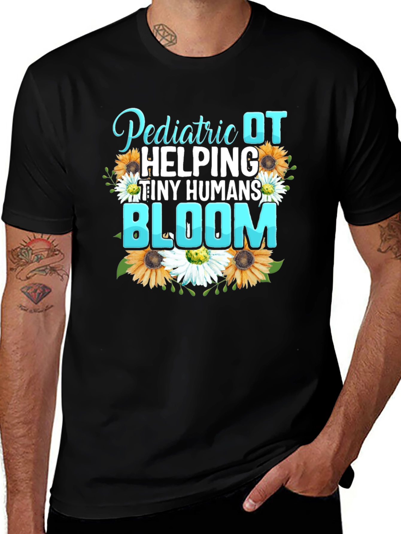 Pediatric OT Helping Tiny Humans Bloom T-Shirt
