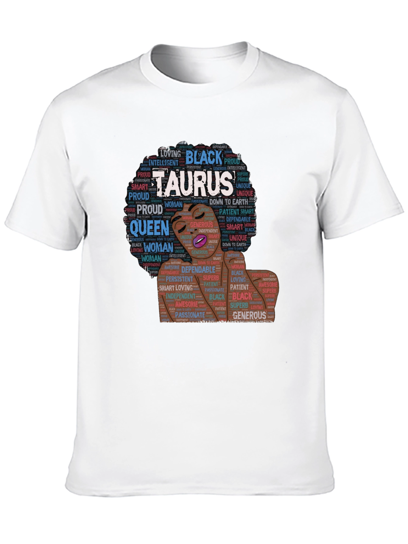 Taurus Black Woman Zodiac T-Shirt
