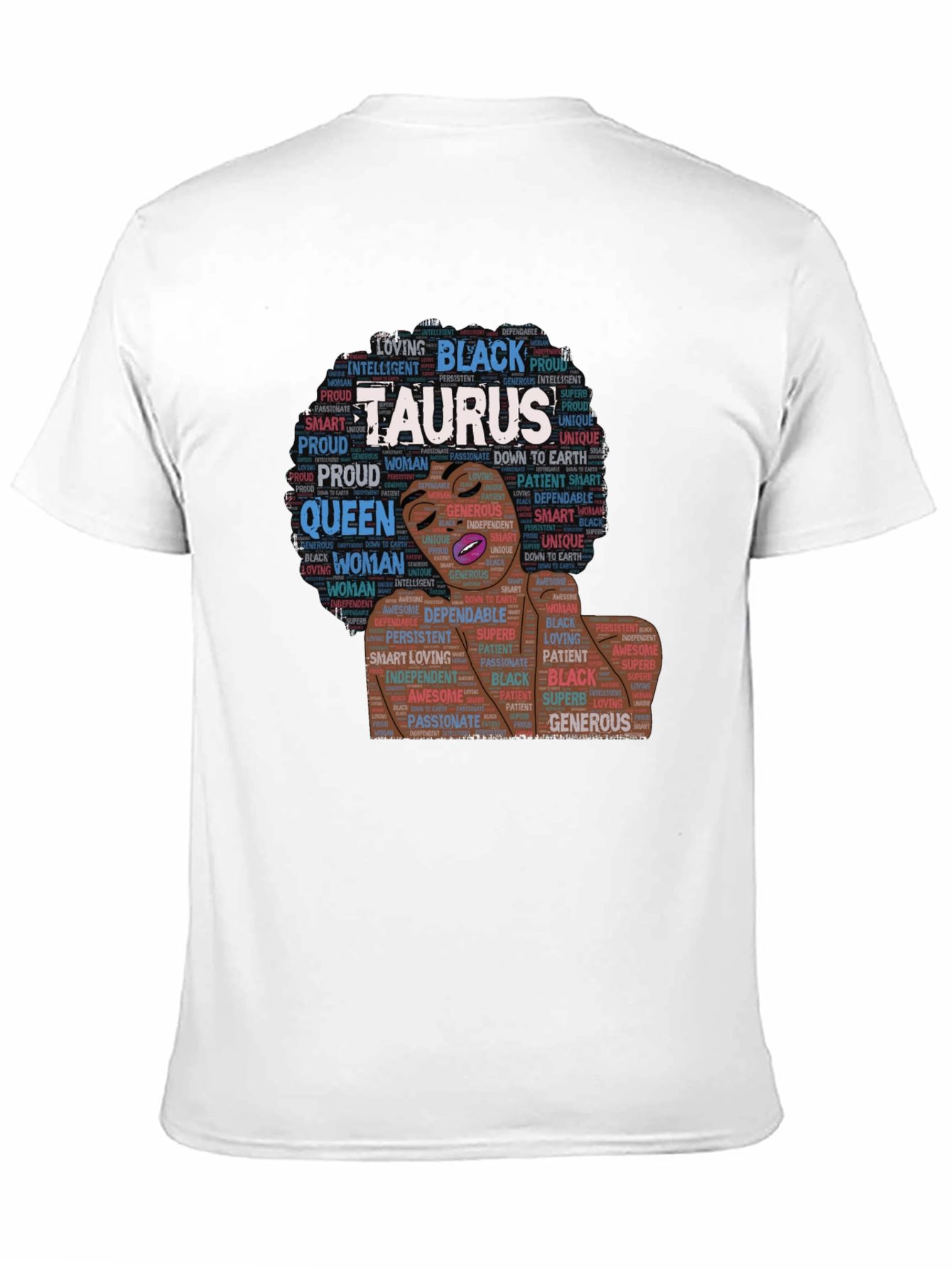 Taurus Black Woman Zodiac T-Shirt