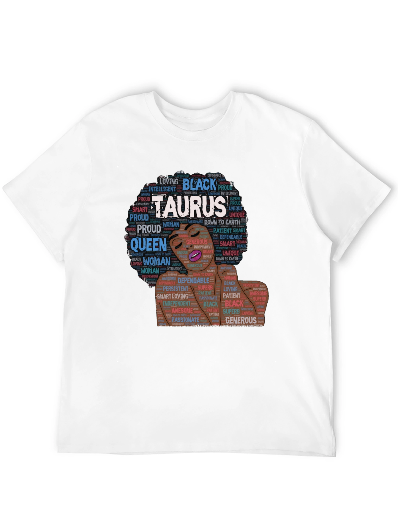 Taurus Black Woman Zodiac T-Shirt