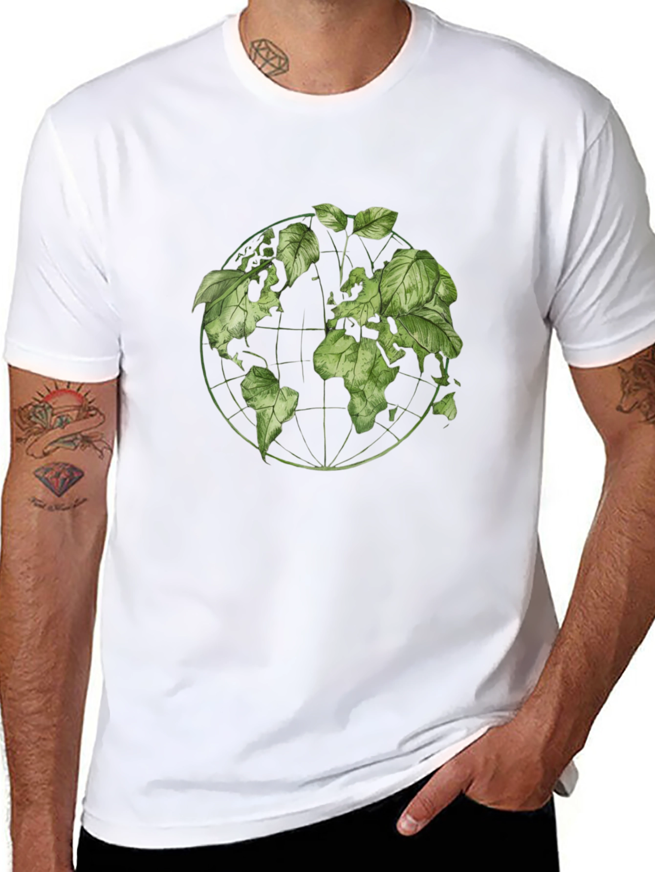 Eco Earth Tee - Leaf Design