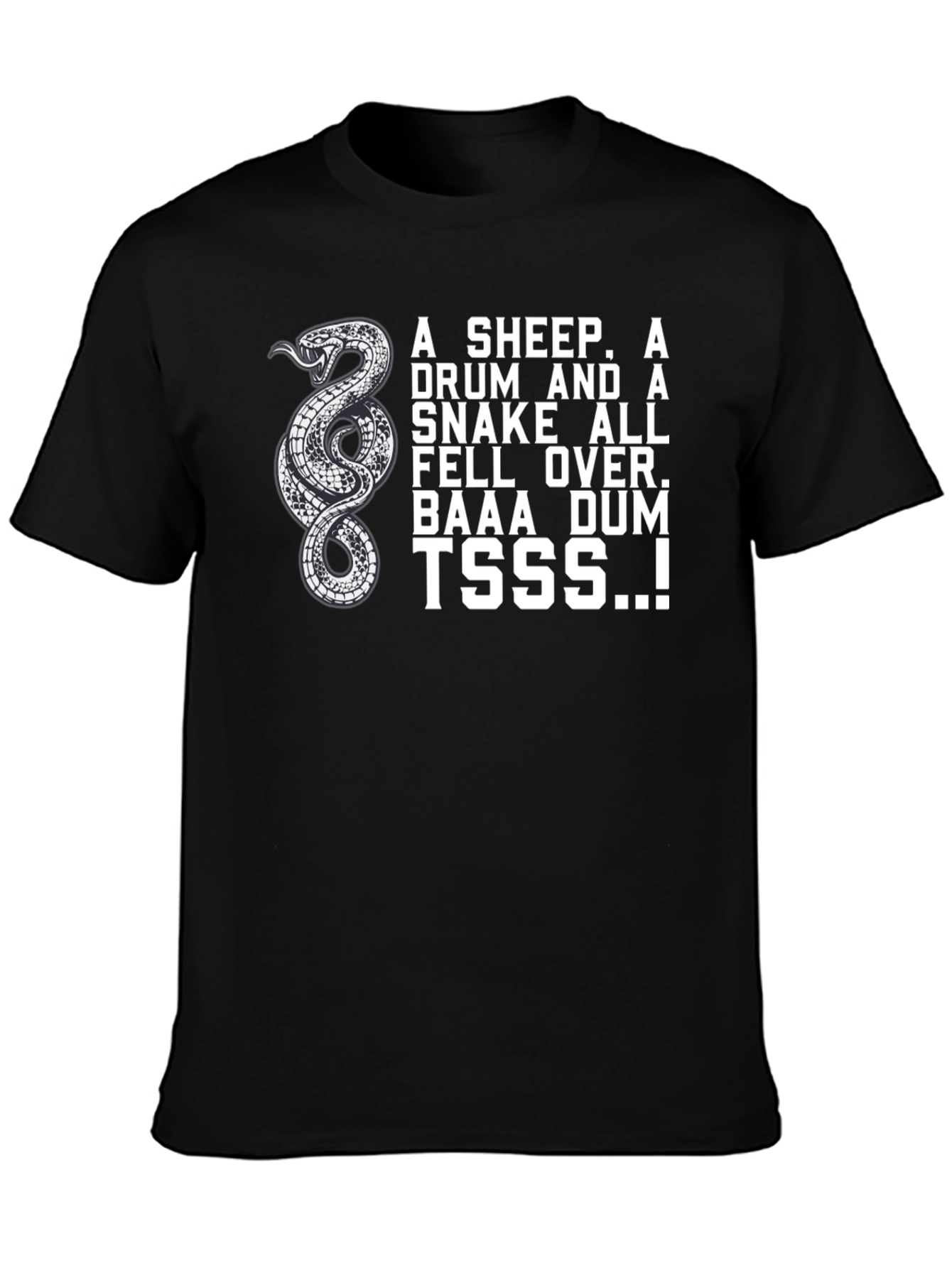 Snake Drum Sheep T-Shirt - Funny Design