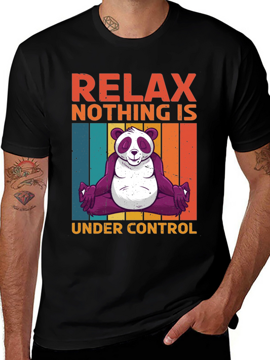 Relax Panda Graphic T-Shirt