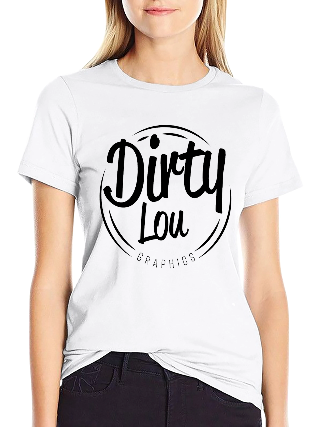 Dirty Lou Graphics Black T-Shirt