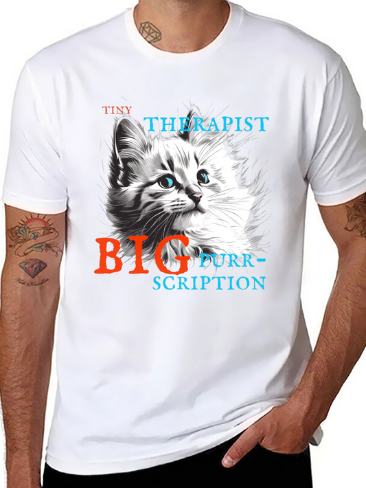 Tiny Therapist Big Purr-scription T-Shirt