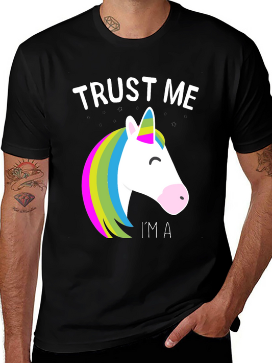 Trust Me Im A Unicorn T-Shirt - Black
