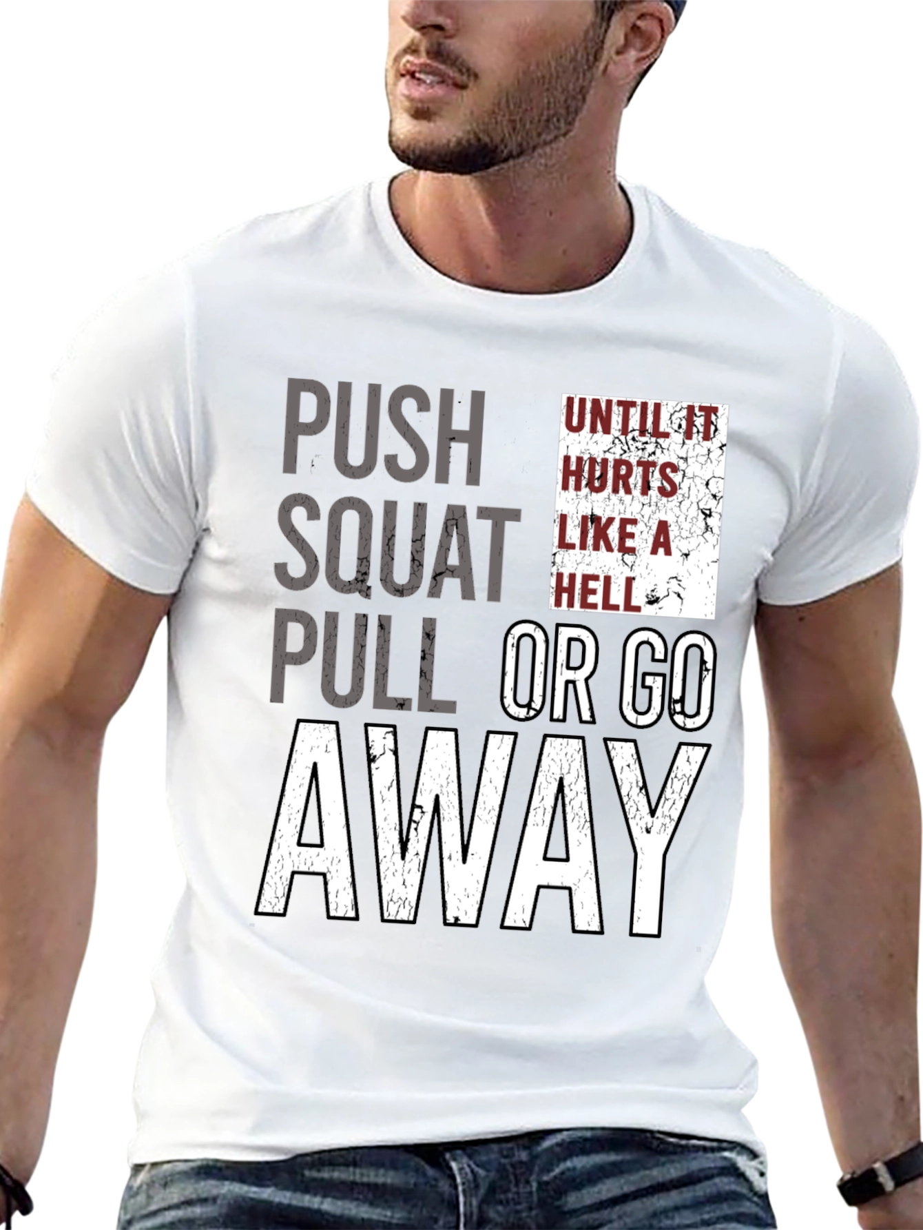 Push Squat Pull Workout Graphic Tee