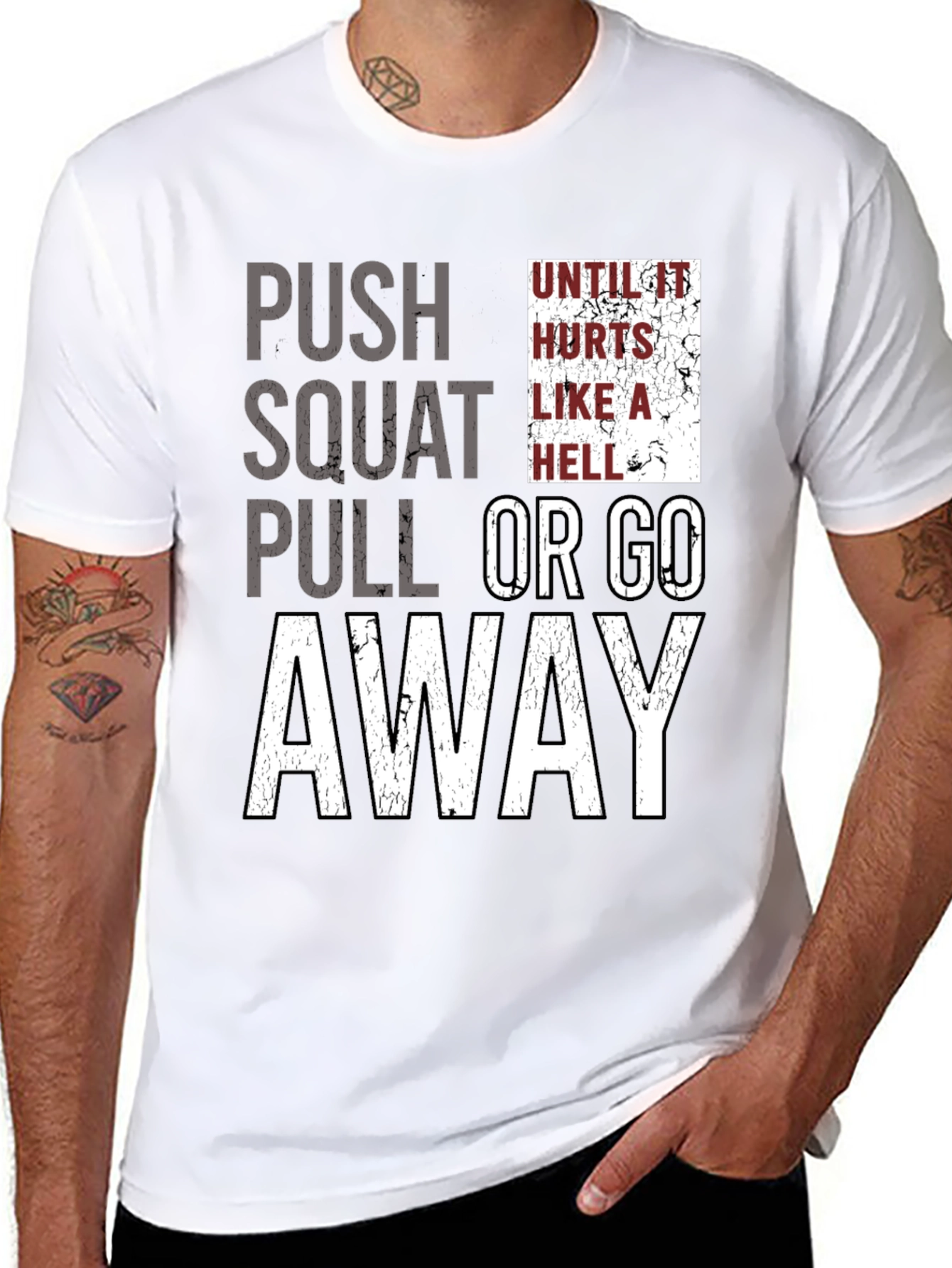 Push Squat Pull Workout Graphic Tee