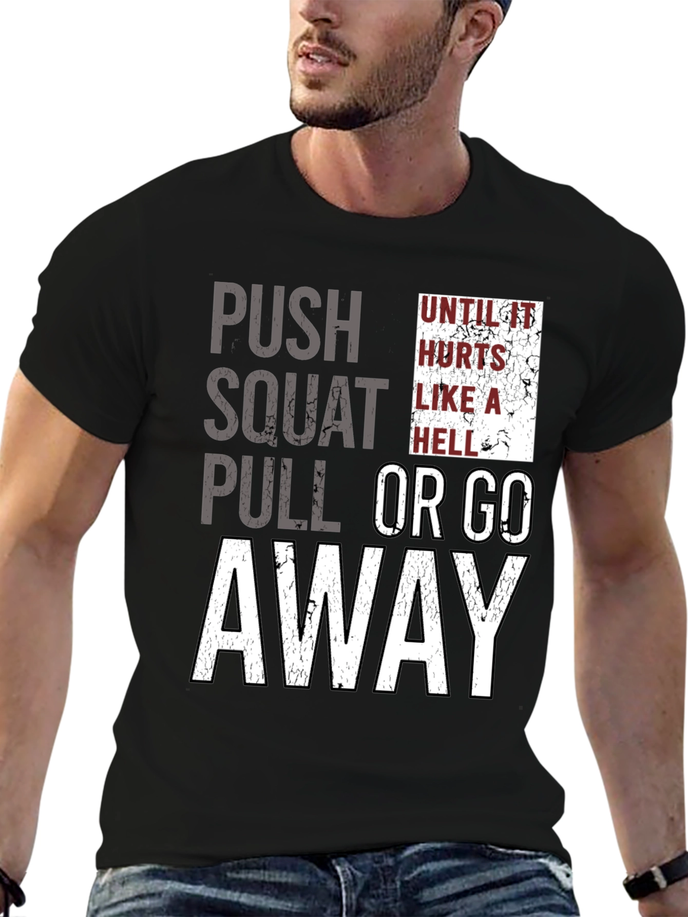 Push Squat Pull Workout Graphic Tee