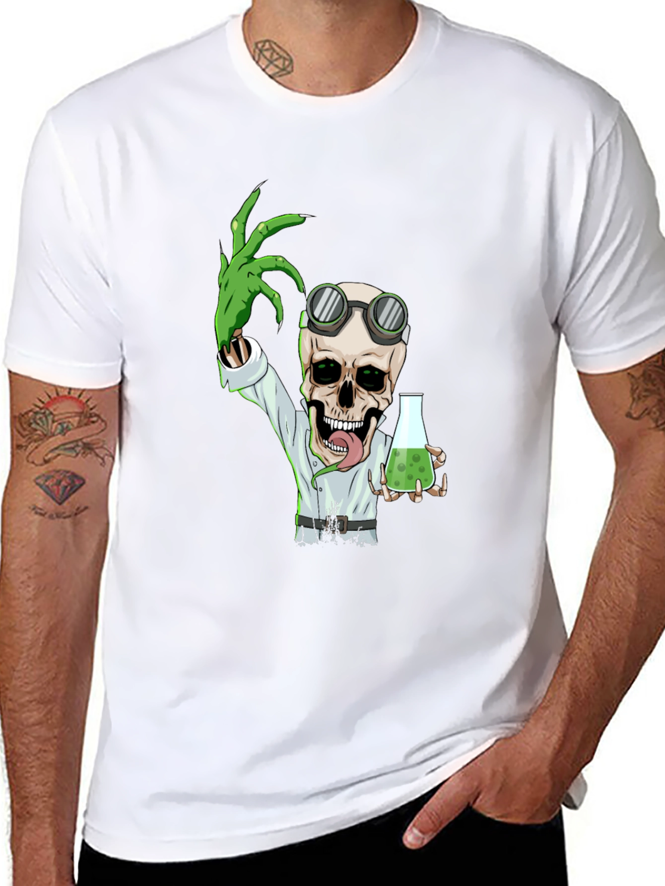 Mad Scientist Skeleton T-Shirt