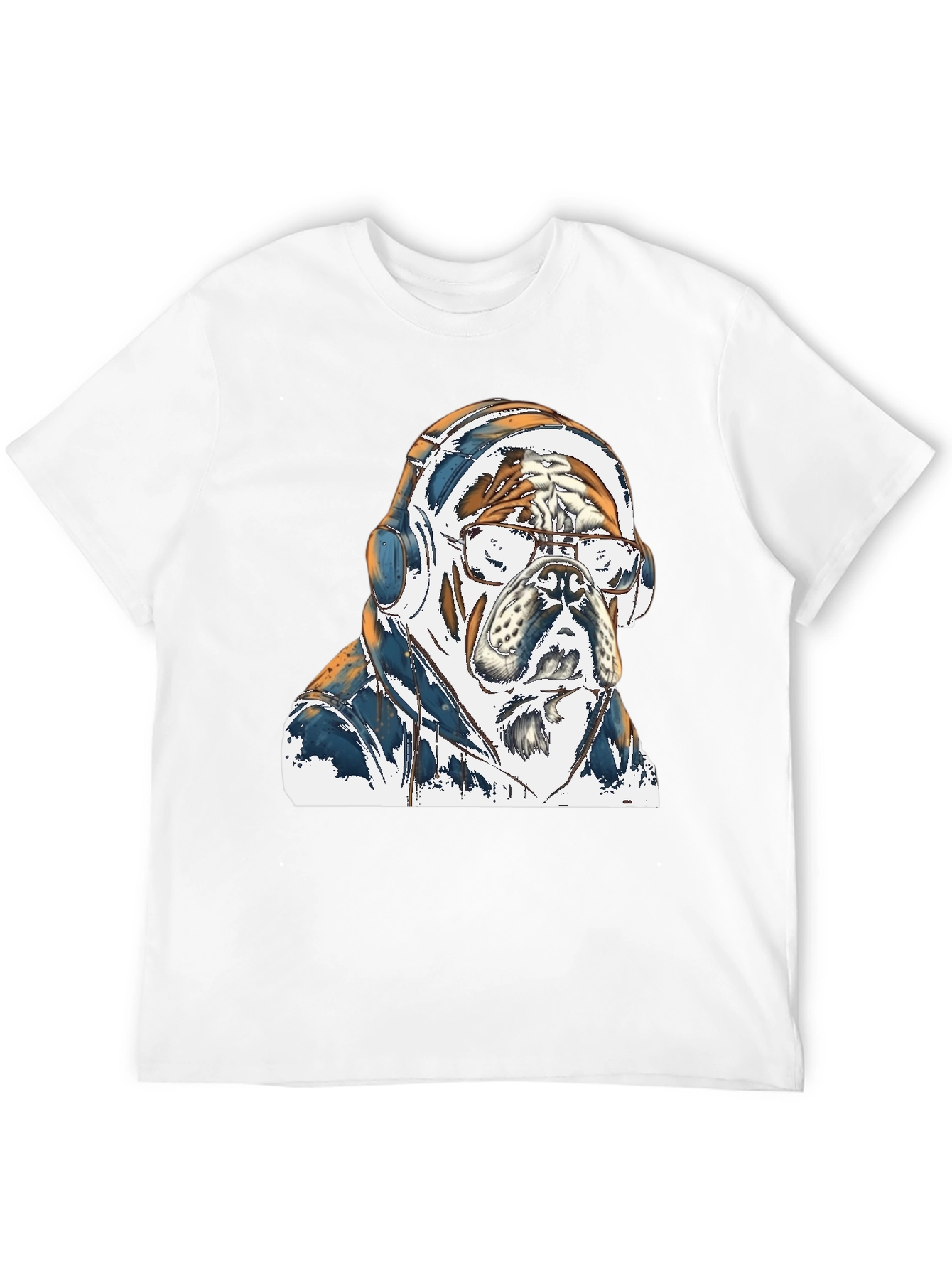 Bulldog DJ Graphic Tee - Cool & Stylish