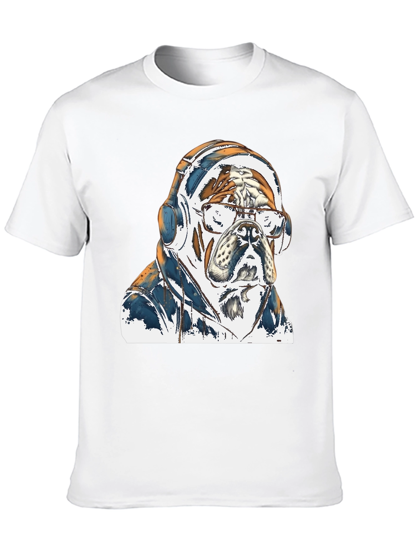 Bulldog DJ Graphic Tee - Cool & Stylish