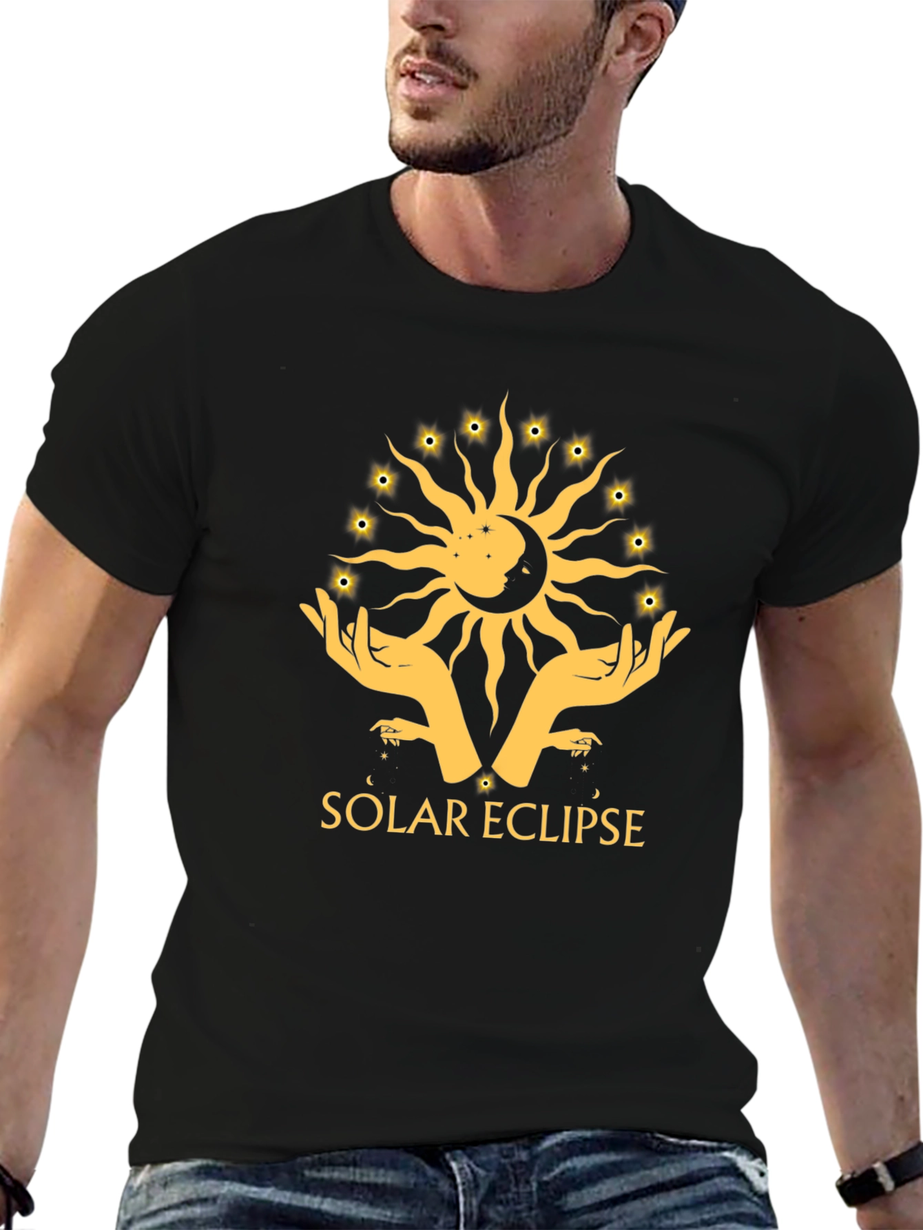 Solar Eclipse Graphic T-Shirt - Celestial Design