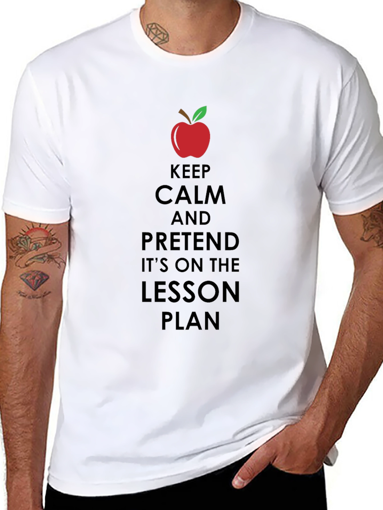 Keep Calm Teacher T-Shirt - Funny Lesson Plan Tee
