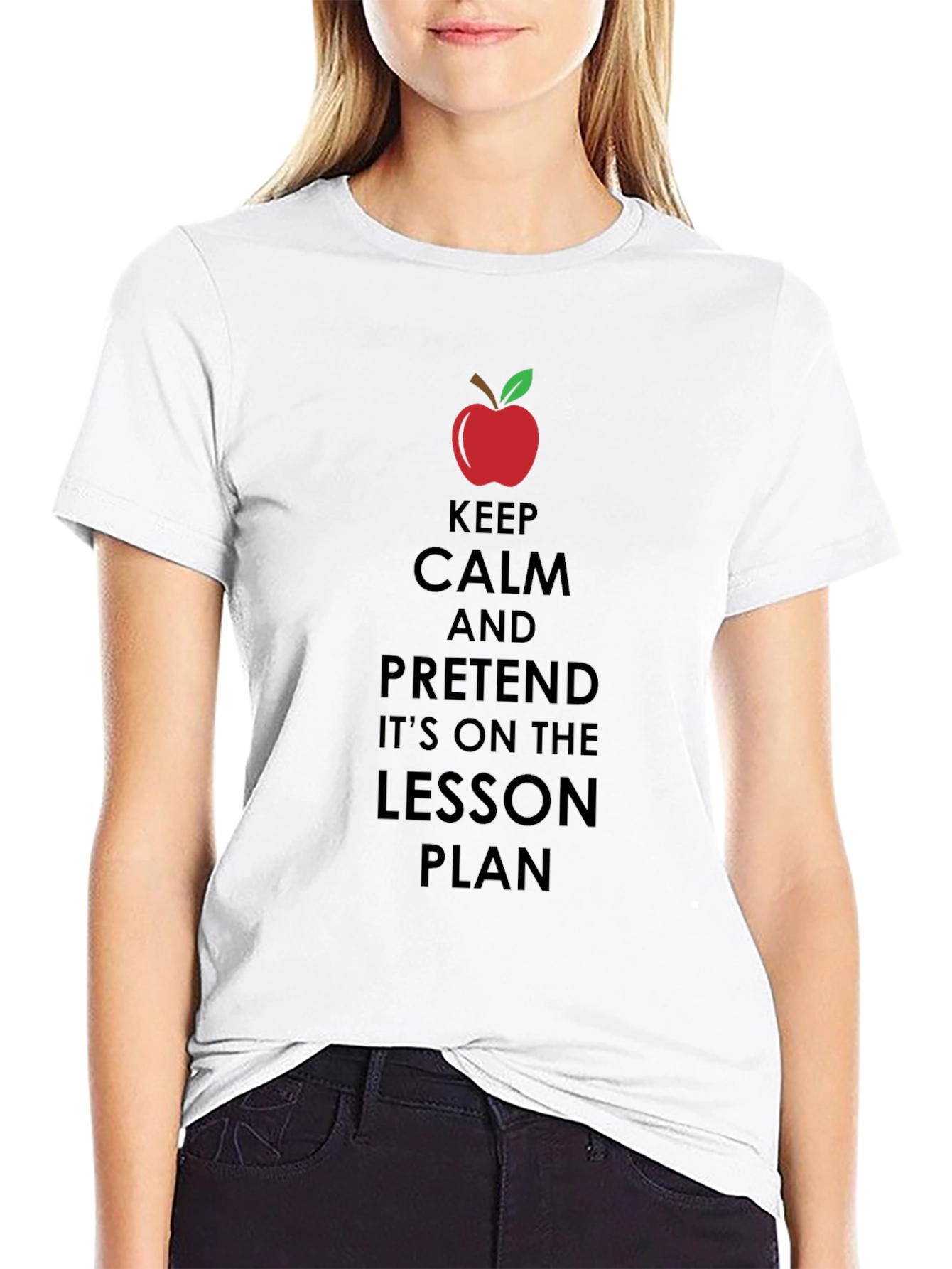 Keep Calm Teacher T-Shirt - Funny Lesson Plan Tee