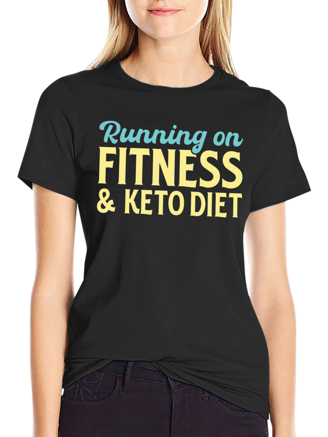 Fitness & Keto Diet Black T-Shirt