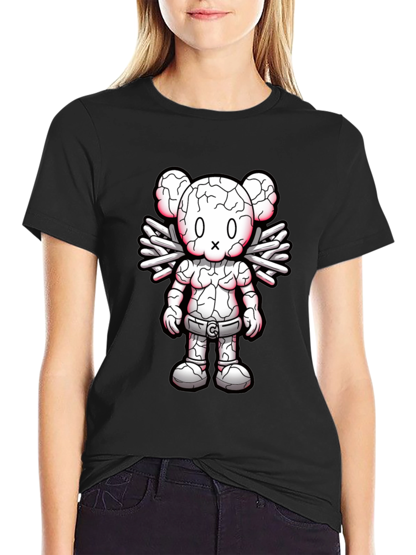 Graphic Print Crew Neck Tee