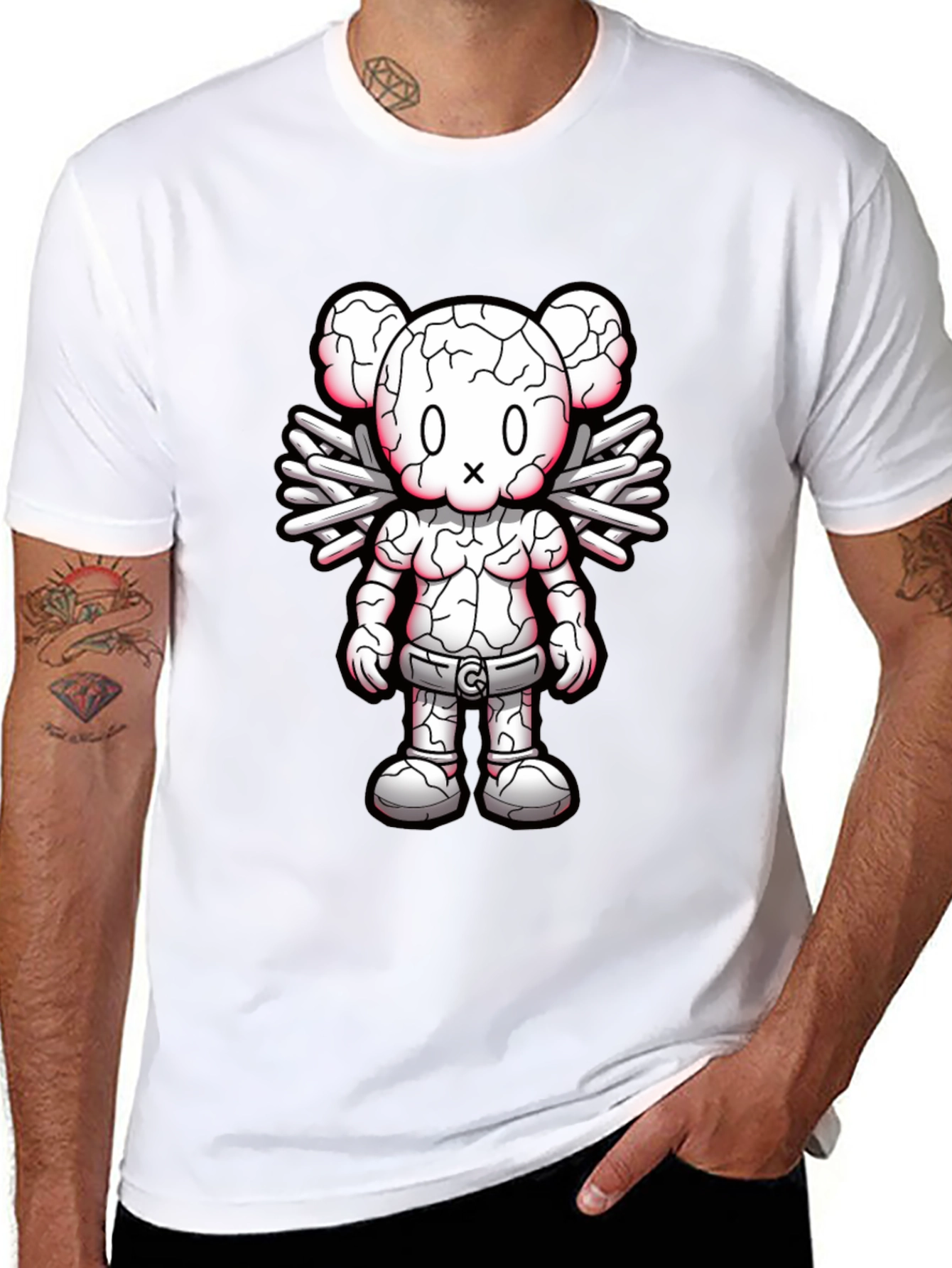 Graphic Print Crew Neck Tee