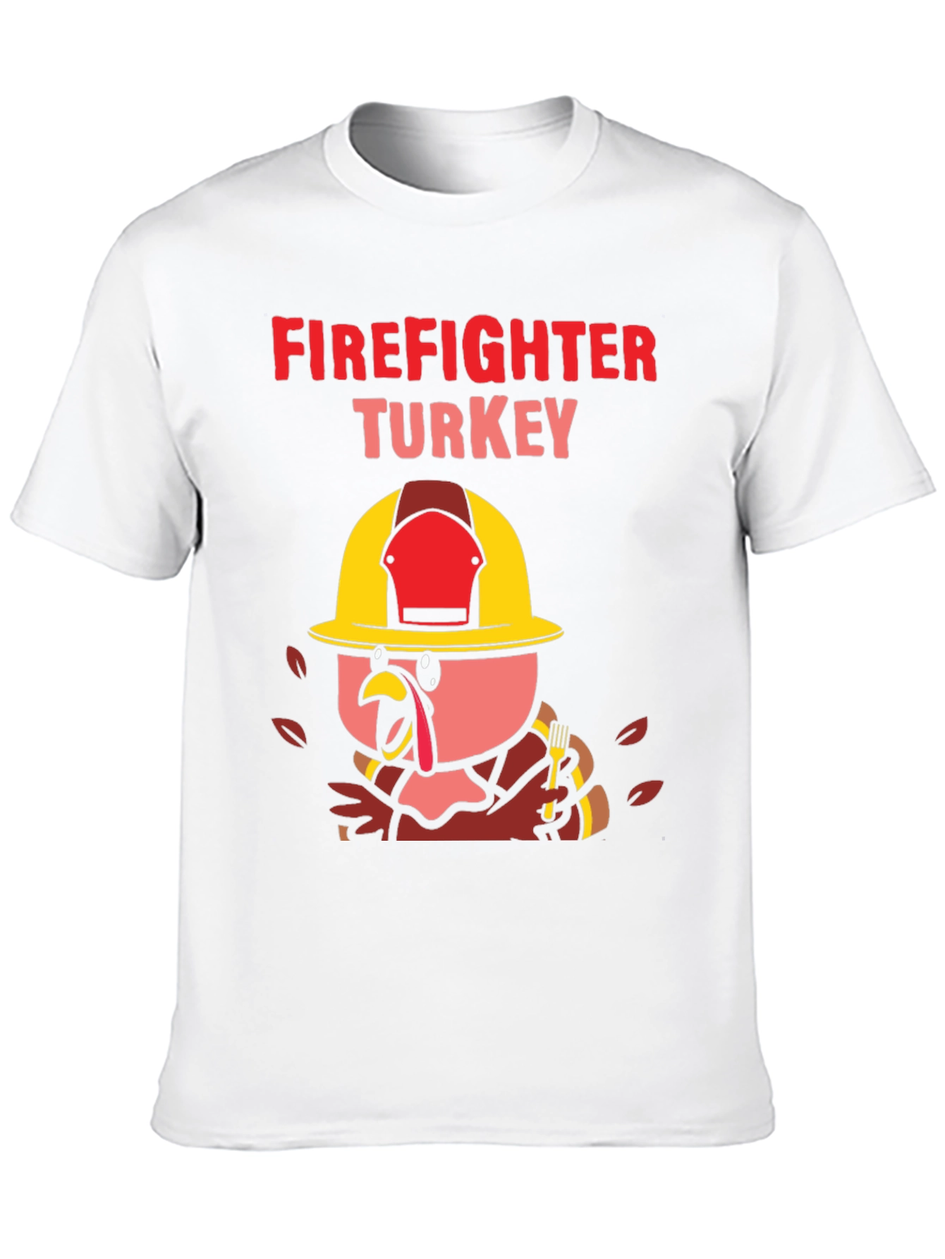 Firefighter Turkey Thanksgiving T-Shirt