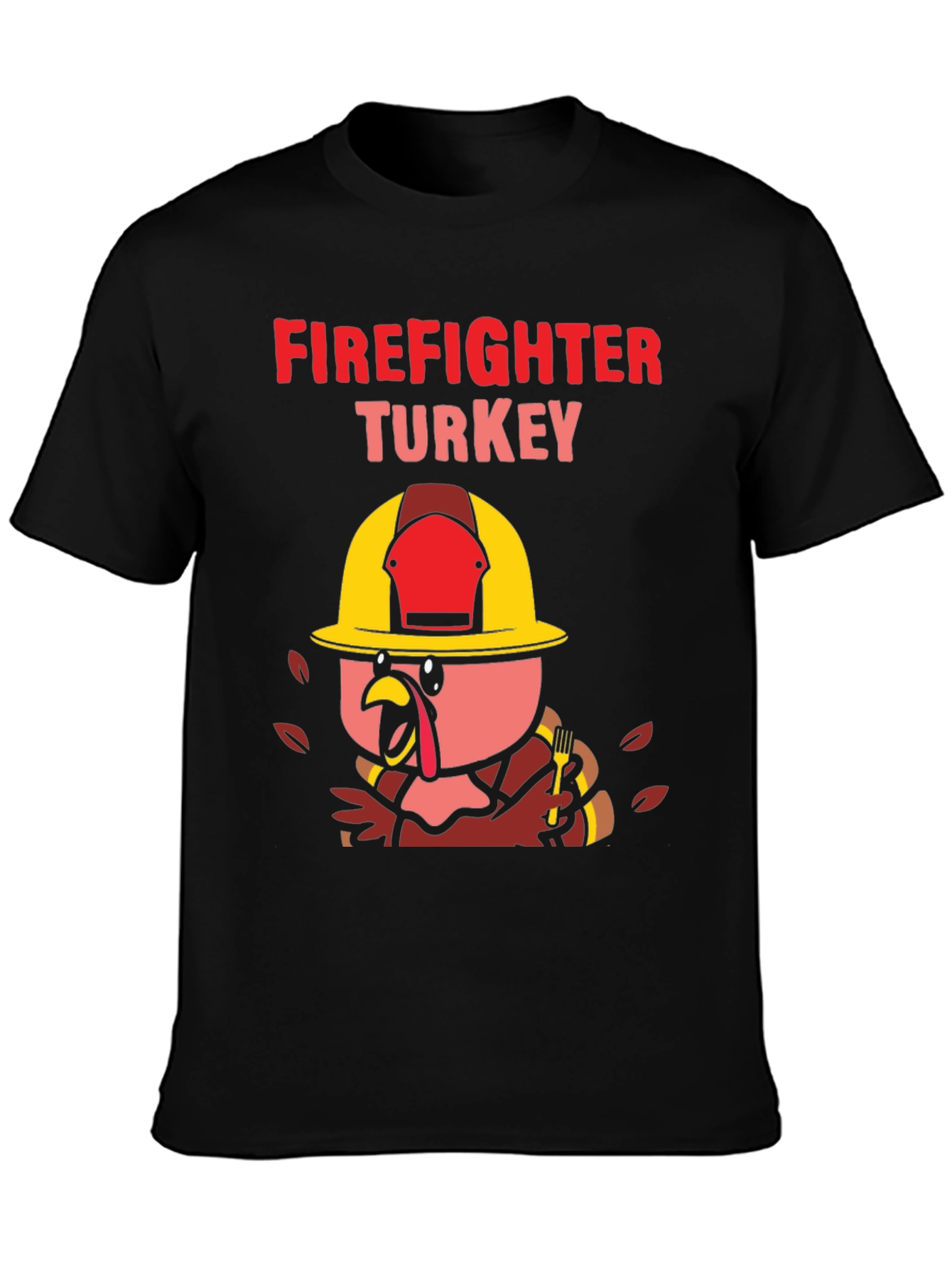 Firefighter Turkey Thanksgiving T-Shirt