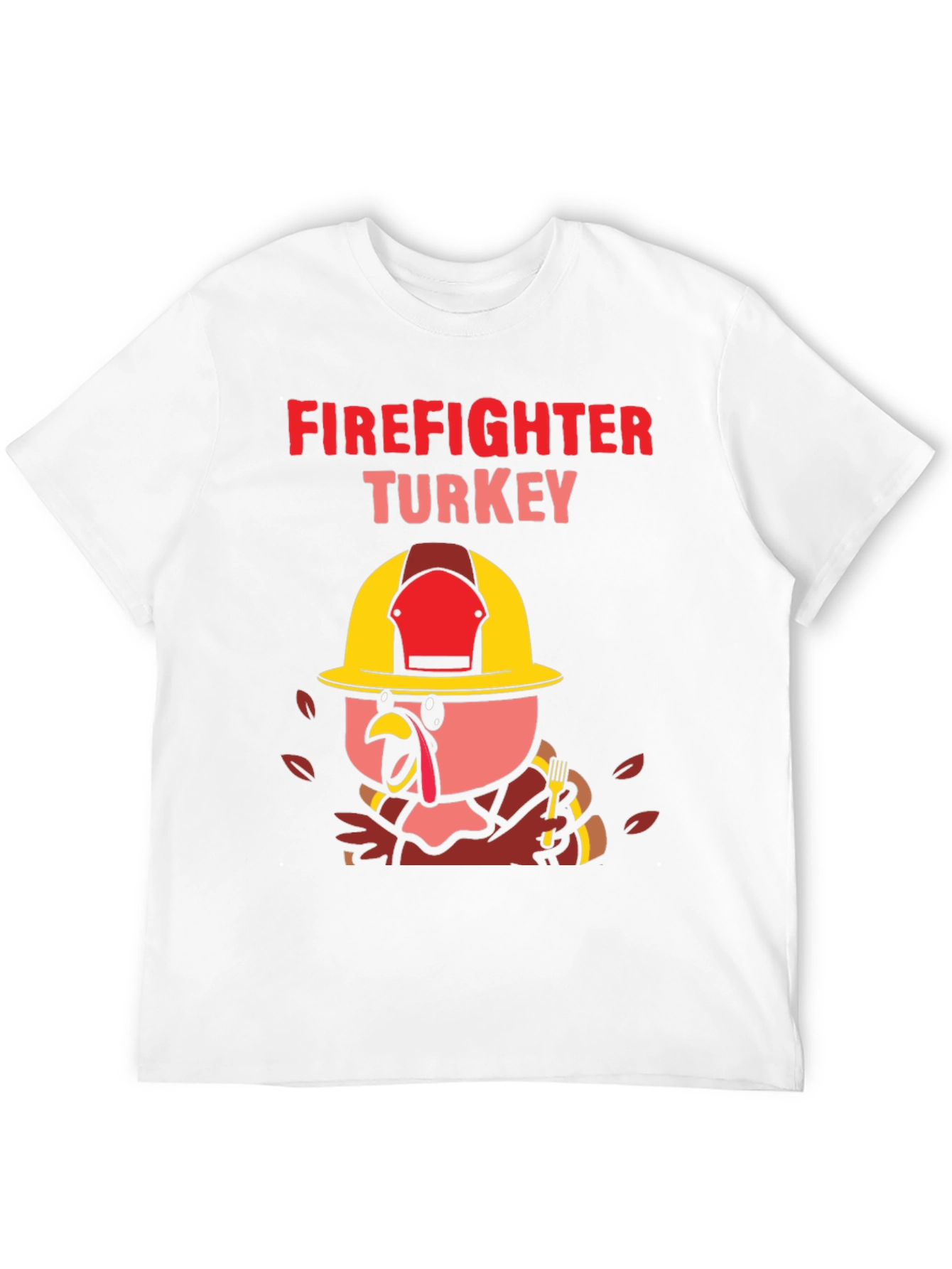 Firefighter Turkey Thanksgiving T-Shirt