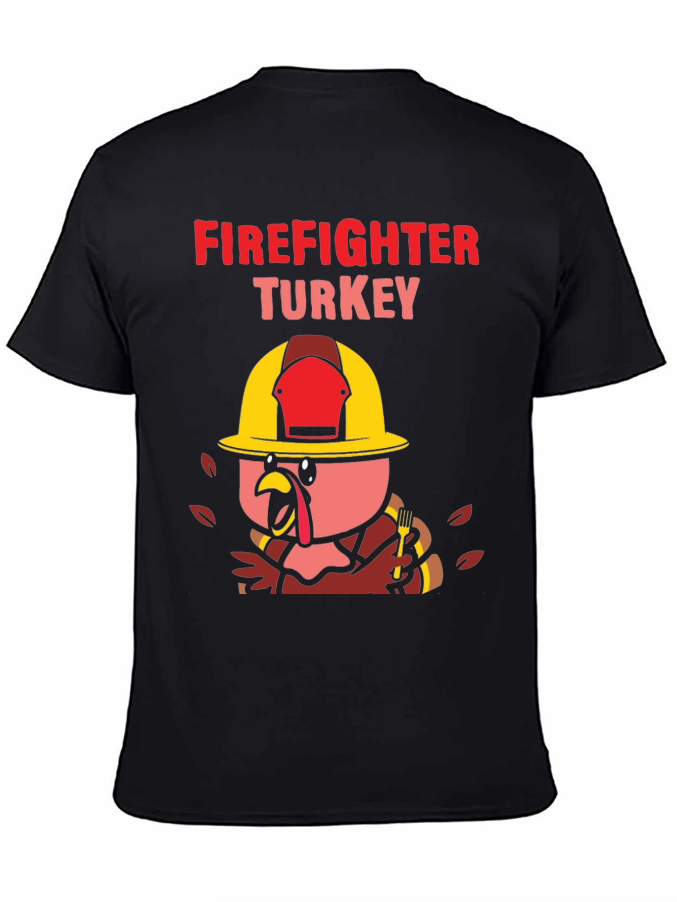 Firefighter Turkey Thanksgiving T-Shirt