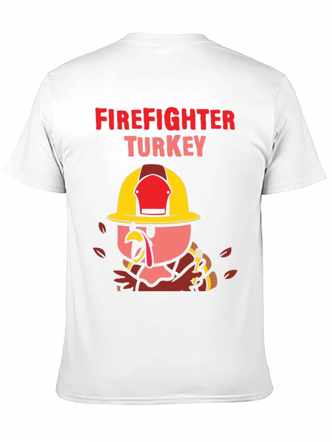 Firefighter Turkey Thanksgiving T-Shirt