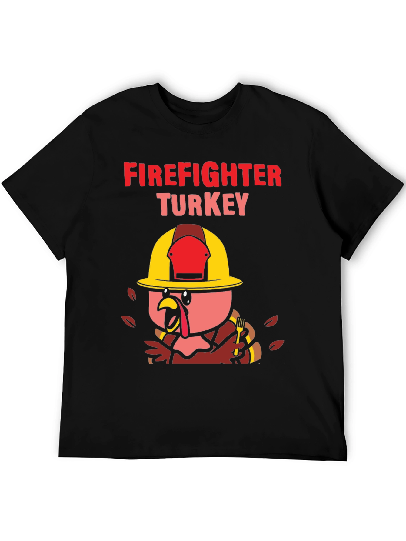 Firefighter Turkey Thanksgiving T-Shirt