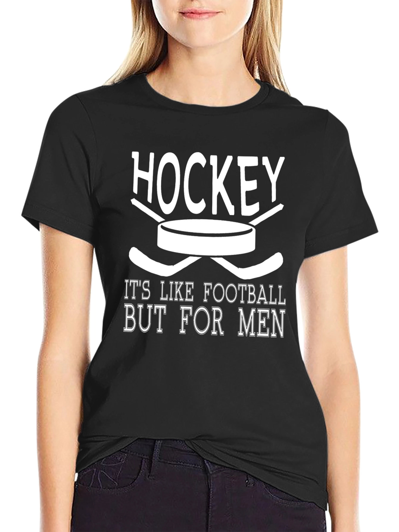 Hockey Is Like Football But For Men T-Shirt