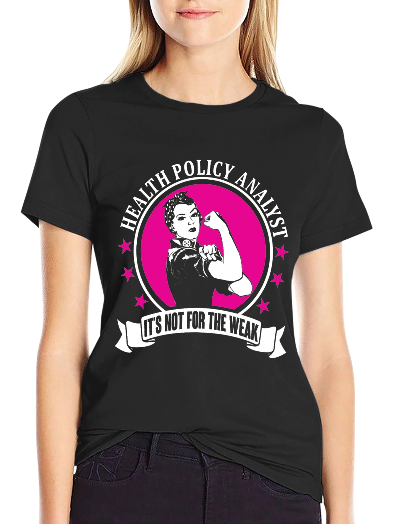 Health Policy Analyst T-Shirt - Rosie the Riveter Style!