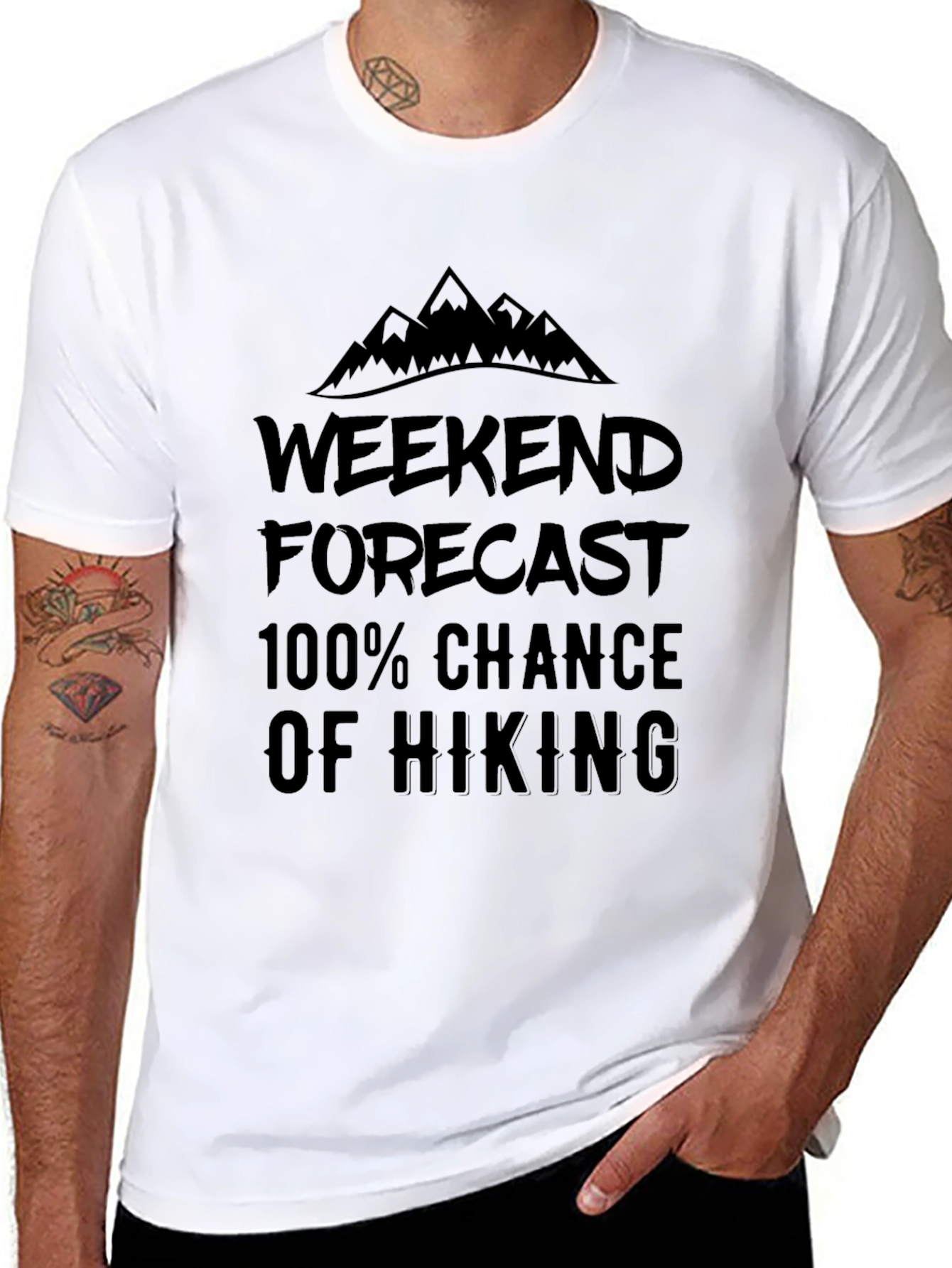 Hiking Forecast T-Shirt - Weekend Adventure Apparel
