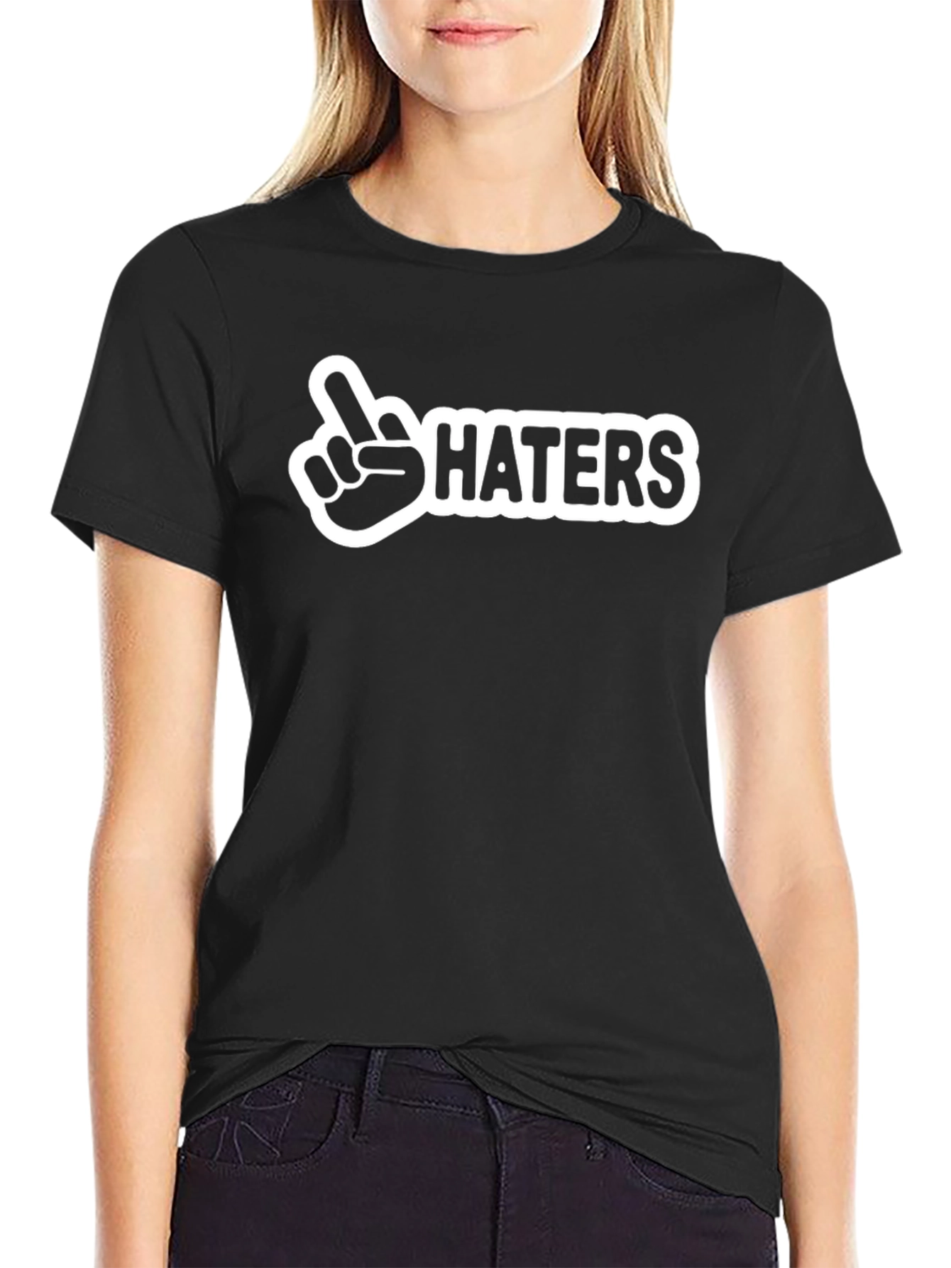 Middle Finger Haters Graphic Tee