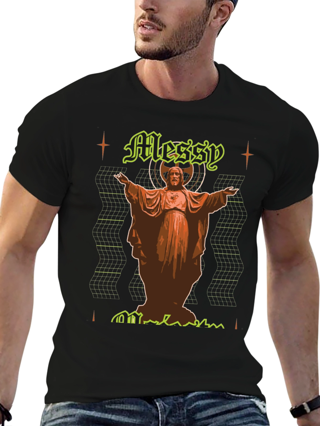Messy Religious Graphic T-Shirt
