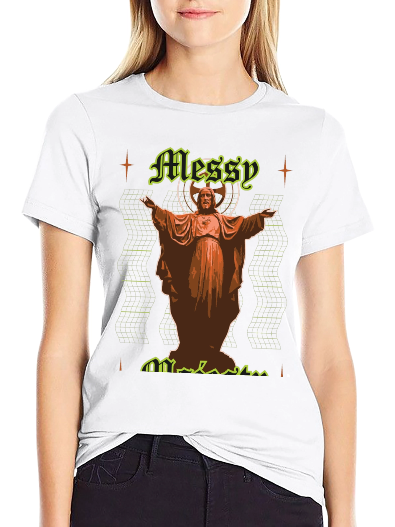 Messy Religious Graphic T-Shirt
